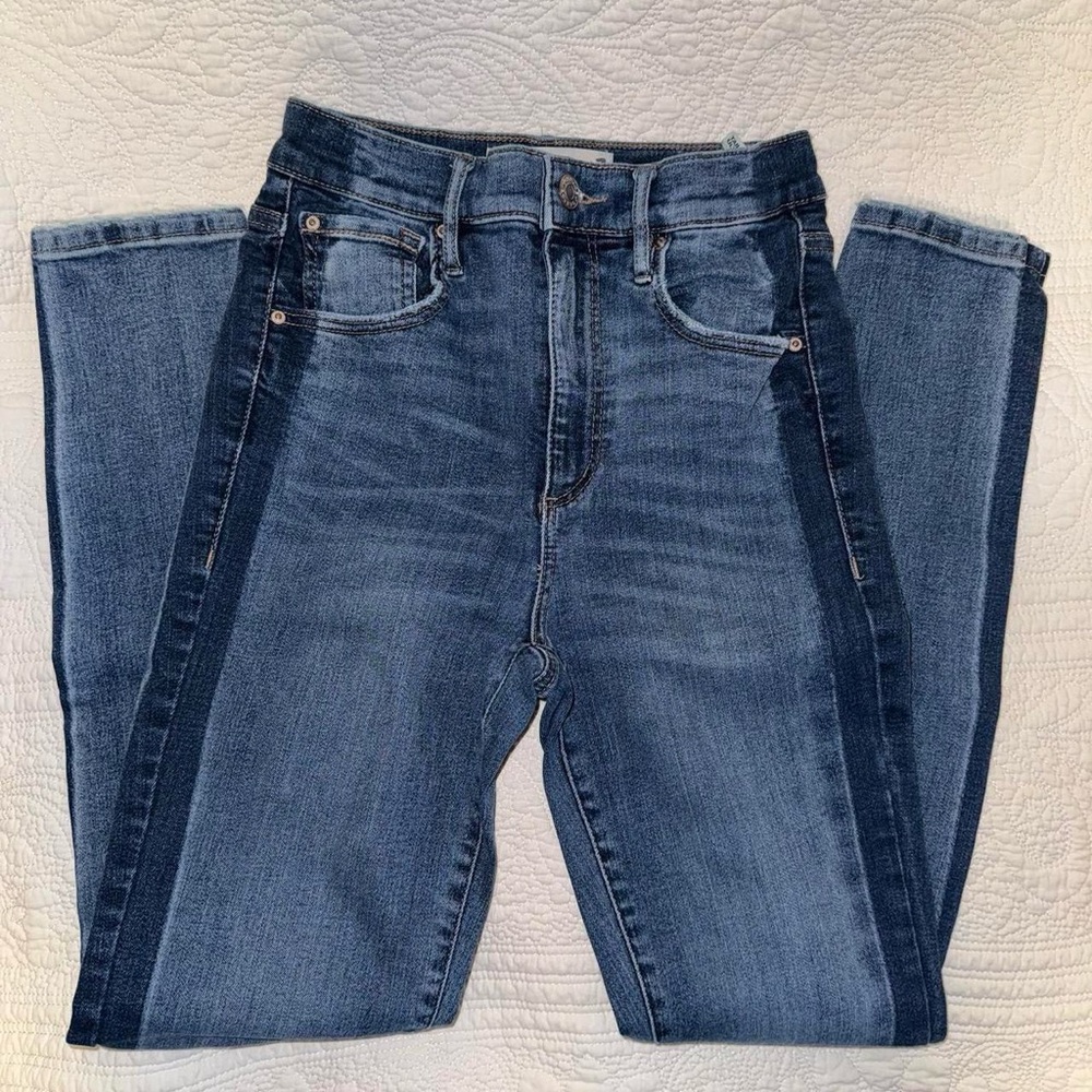 garage two tone skinny jeans